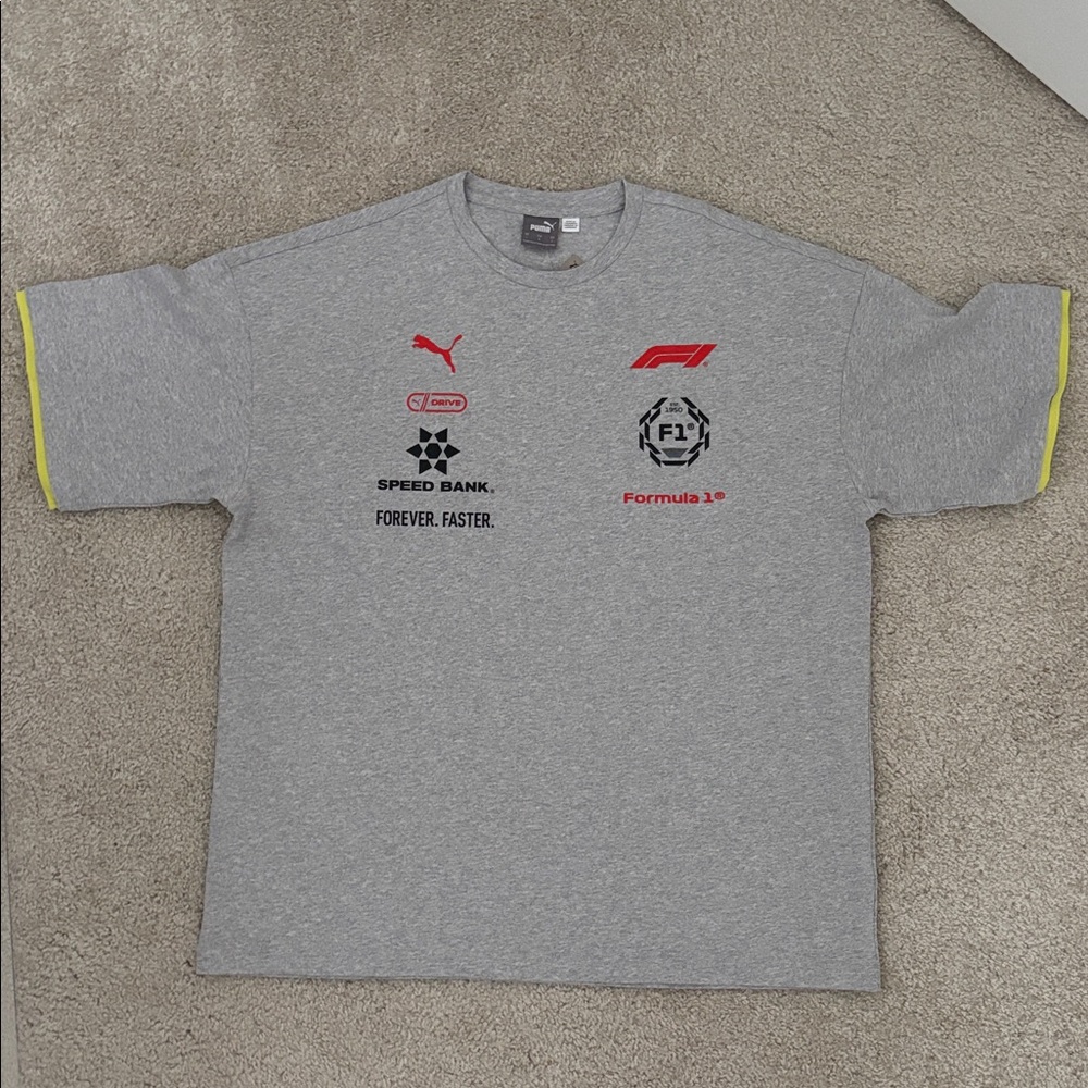 Men’s Puma Gray Formula 1 Graphic Tee